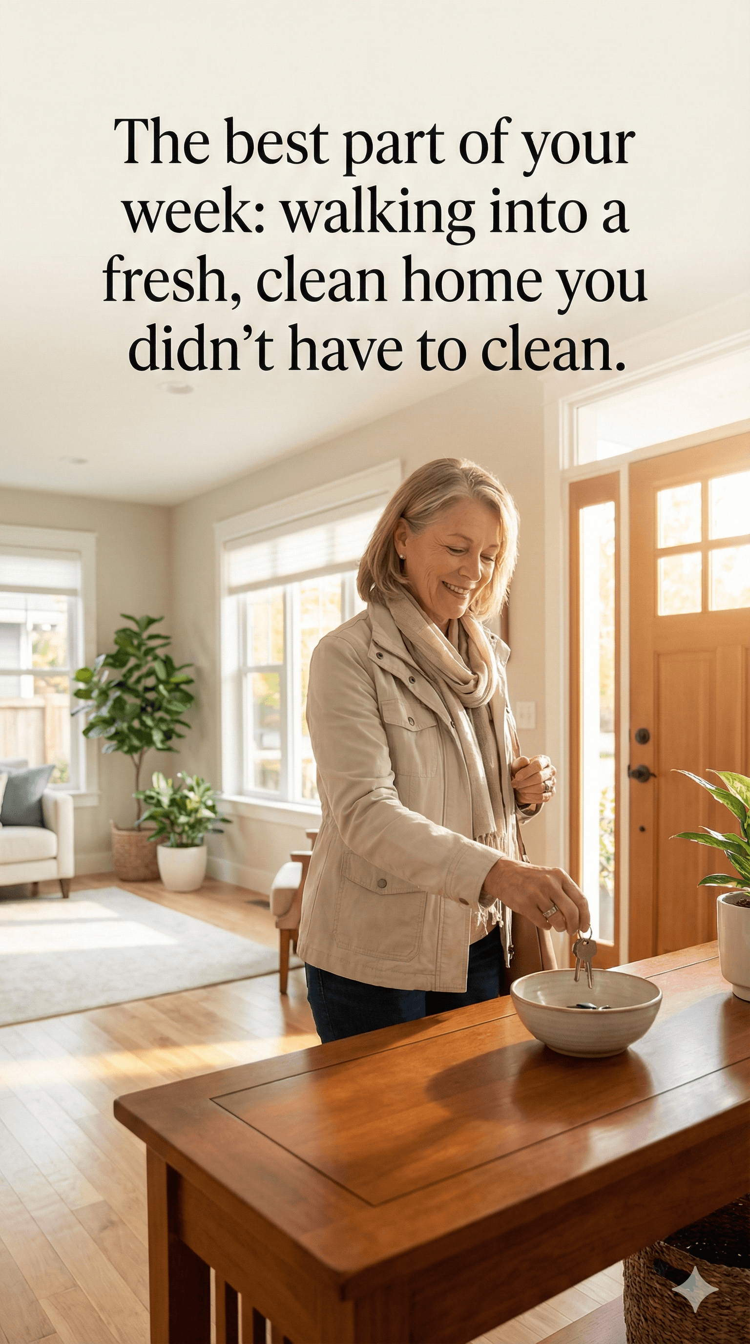 Beautiful clean living room